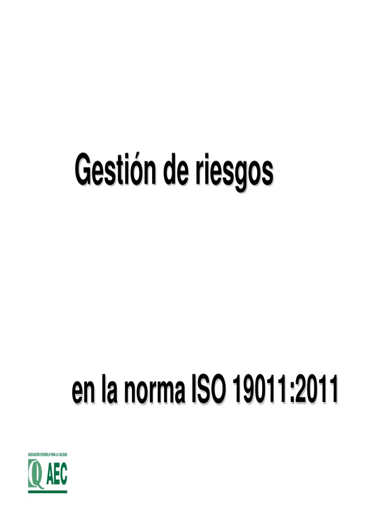 José Rial (AEC) Gestión de Riesgos