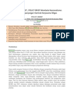 Strat BEM FTUI - 007 POLICY BRIEF Membela Nasionalisme: Tidak Ada Lagi Perpanjangan Kontrak Kerjasama Migas