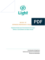 LIGHT_Regulamentação para fornecimento de energia_RECON_2013