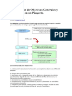 Formulación de Objetivos Generales y Especificos en Un