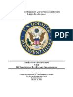House Panel's IRS Report