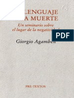 Agamben Giorgio - El Lenguaje Y La Muerte