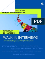 Work Across Industries at TCS Walk-In Interviews