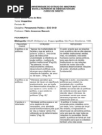 fichamento o que é política