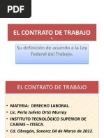 El Contrato de Trabajo