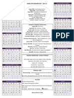 2014-2015 Calendar