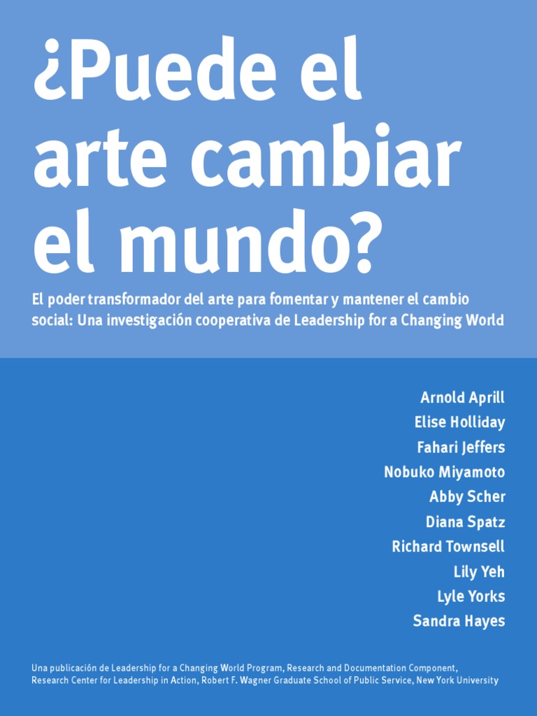El arte como motor de cambio social | PDF | Museo | Planificación