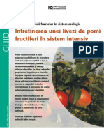 Tehnica cultivării fructelor în sistem ecologic