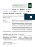 The Effects of The Surface Oxidation of Activated Carbon, The Solution PH and The Temperature On Adsorption of Ibuprofen
