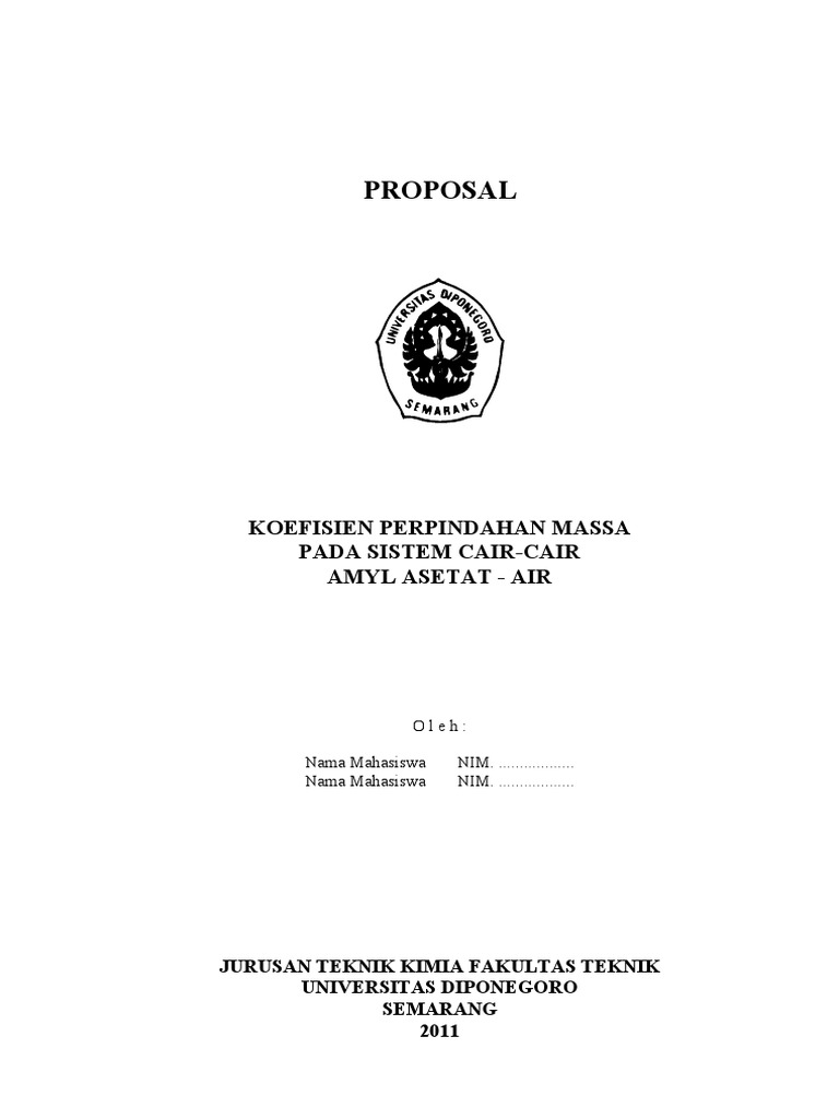 Cover Dan Lembar Pengesahan Proposal Penelitian & Skripsi