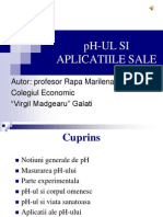 Ph-Ul Si Aplicatiile Sale: Autor: Profesor Rapa Marilena Colegiul Economic "Virgil Madgearu" Galati