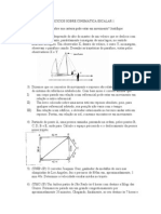 Exercicios Sobre Cinematica Escalar