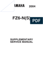 Yamaha FZ6-N 2004 (Europe) Supplementary Service Manual PDF