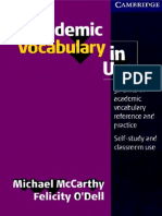 Academic Vocabulary in Use