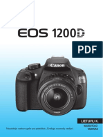 Canon EOS 1200D Lietuviška Instrukcija