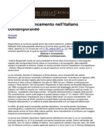 Accademia Della Crusca - Elisione e Troncamento Nell' Italiano Contemporaneo - 2013-02-04