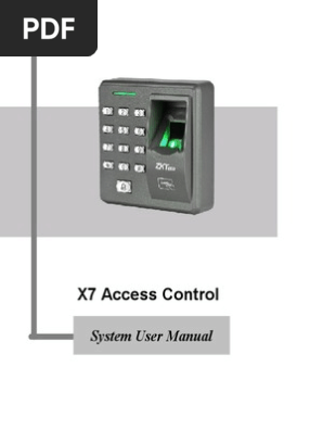 X7 Access Control System User Manual Pdf Authentication Access Control