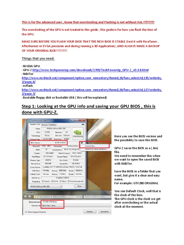 Guide Flashing Gpu Bios Bios Booting