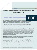 Acupuncture and Electroacupunture for the Treatment of Ra