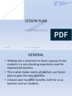 LESSON PLAN - An Introduction