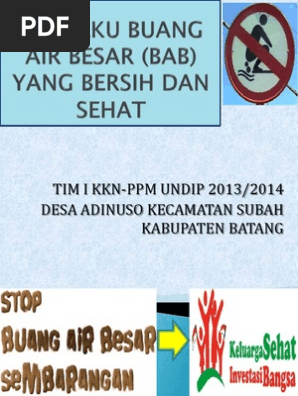 Stop Buang Air Besar Sembarangan Stop Babs