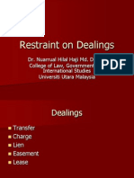 95272982 Restraint on Dealings