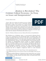 Paolo Riguzzi: From Globalisation To Revolution ? The Porfirian Political Economy: An Essay On Issues and Interpretations