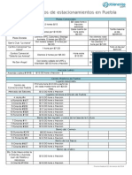 Precios de Los Estacionamientos de Puebla PDF