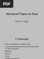 Advanced Stata