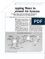 trapping water in compressed air systems