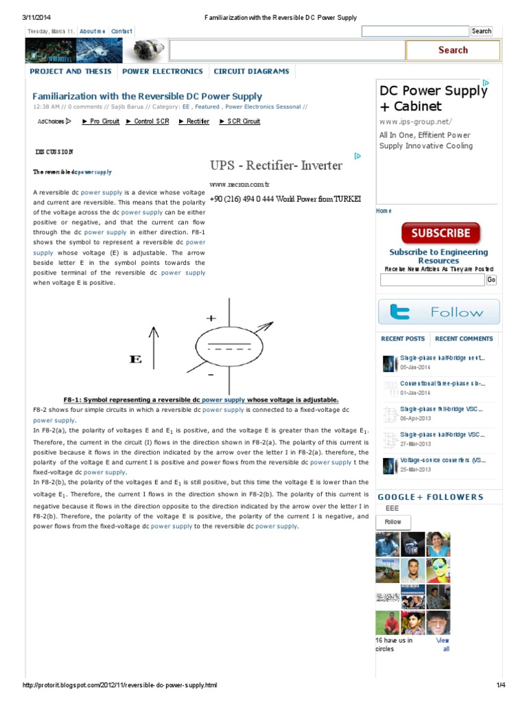 Understanding Reversible DC Power Supplies | PDF | Rectifier | Electric ...