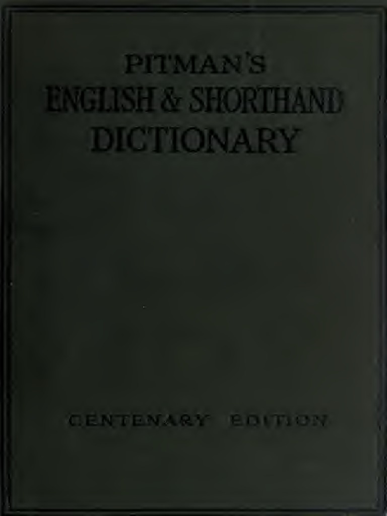 Shorthand English Pdf