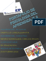 Portafolio de psicología del aprendizaje II JUANITA CASTILLO LOEZA
