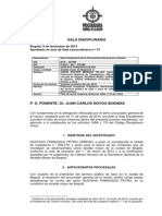 FALLO PROCURADURIA CONTRA GUSTAVO PETRO. www.AbogadosIceda.com - DESTITUCION E INHABILIDAD