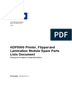 HDP5000 Spare Part List S000565 Rev2.5