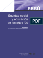 029. Perú. Equidad social y educación en los años '90