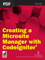 Download Creating a Microsite Manager With CodeIgniter by bmmarko5483 SN212009456 doc pdf