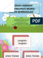 Langkah-Langkah Mengenalpasti Murid-Murid Bermasalah