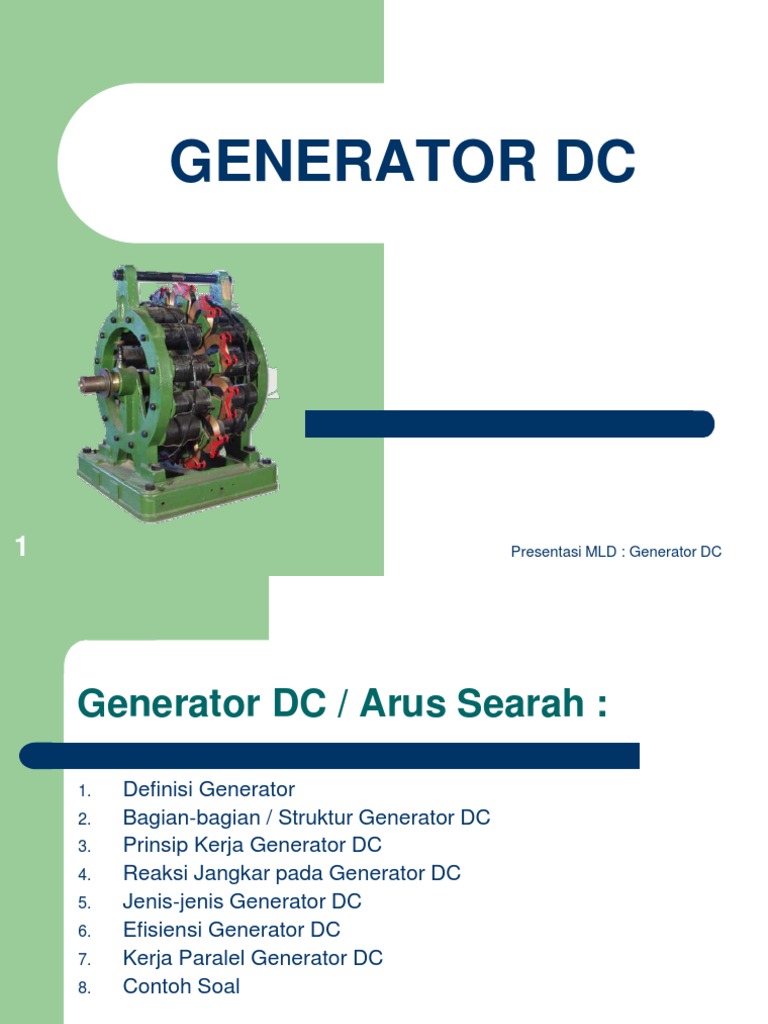 Struktur dan Jenis Generator DC | PDF