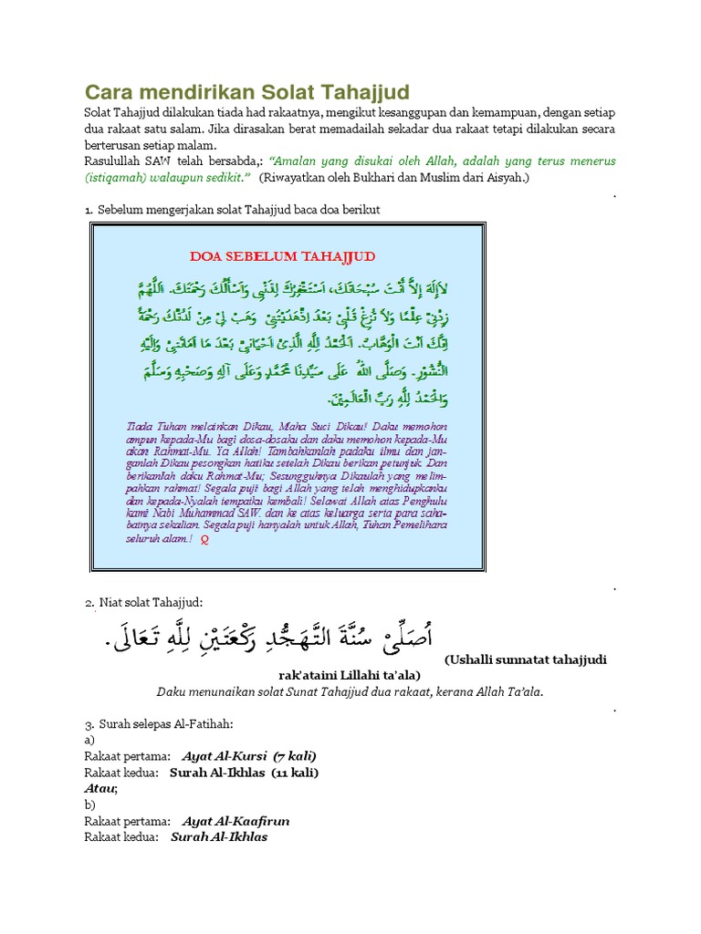 Solat Tahajjud