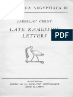 Cerny. Late Ramesside Letters.