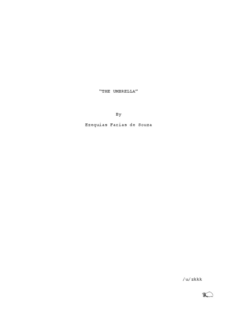 Screenplay - The Umbrella | PDF