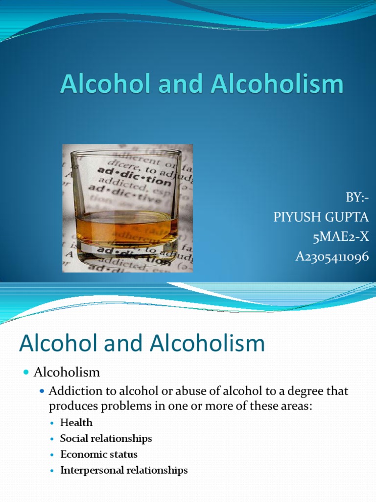 ppt Alcohol And Health Alcoholism Free 30day Trial Scribd