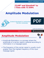 Amplitude Modulation Using Matlab