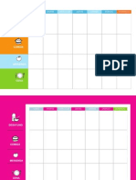 Plantilla Menu Semanal