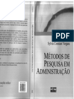 Metodos de Pesquisa em Administraçao - Sylvia Vergara