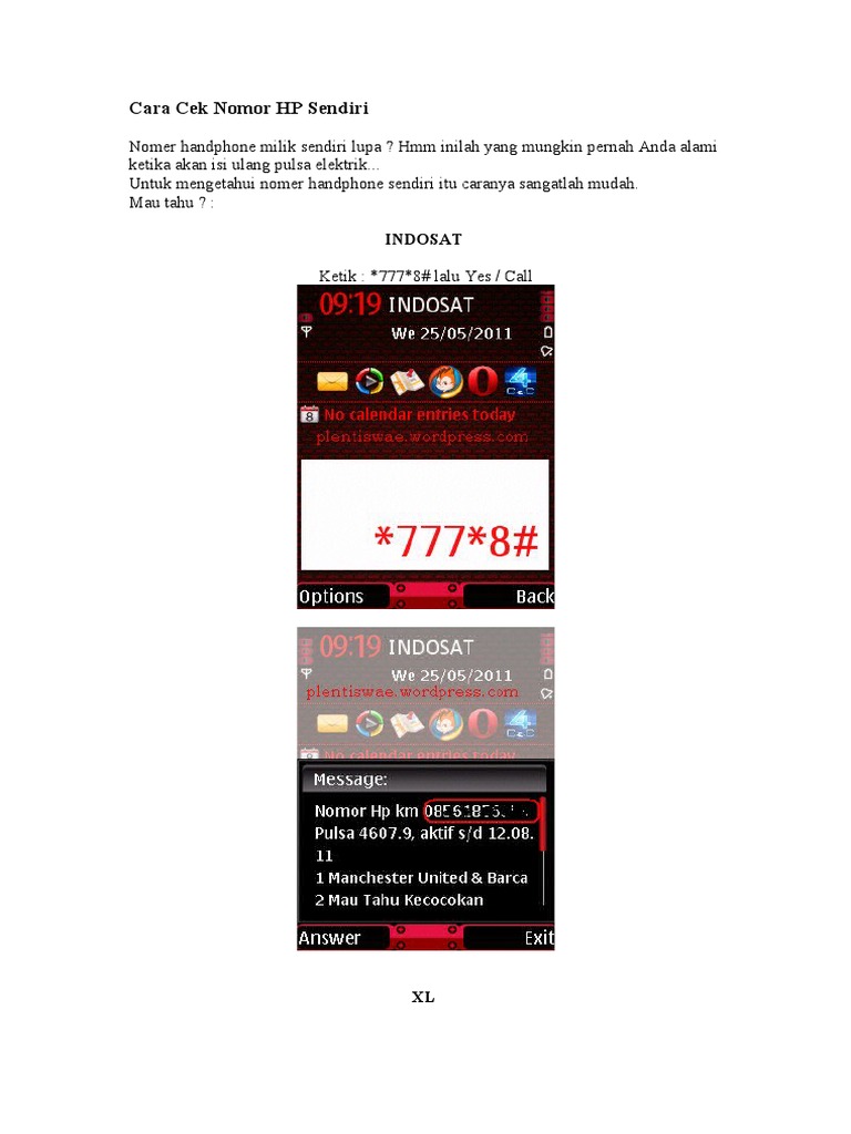 Cara Cek Nomor Hp Sendiri