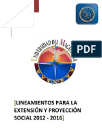 Lineamientos de Extensión y Proyección Social PDF