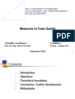 Measures of Code Quality
