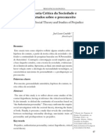 Crochik, Jose Leon - Adorno, Teoria Critica e Estudos Sobre Preconceito PDF